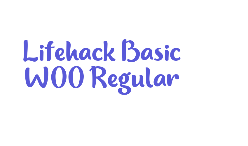 Lifehack Basic W00 Regular Font Download