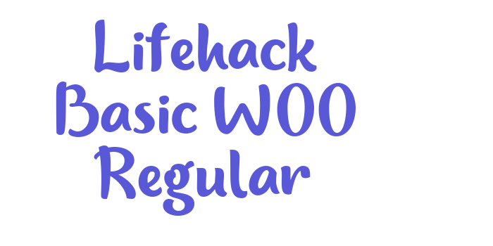 Lifehack Basic W00 Regular Font