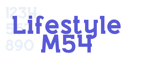 Lifestyle M54 font free