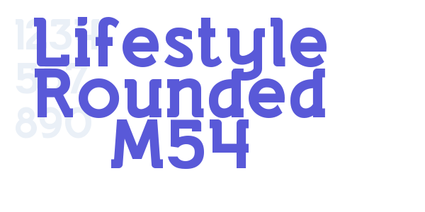 Lifestyle Rounded M54 font free