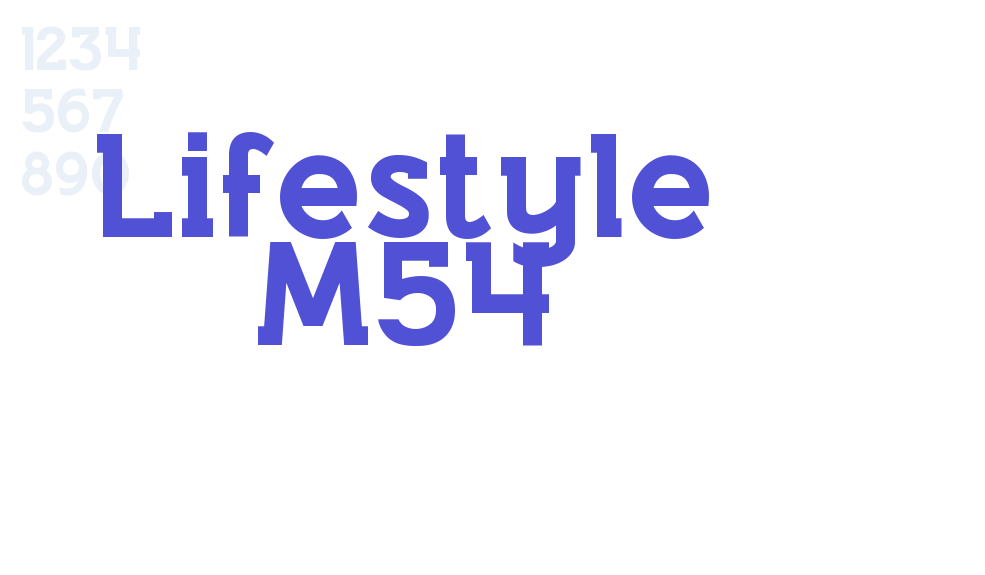 Lifestyle M54-font-download