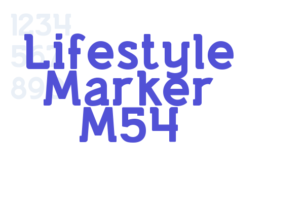 Lifestyle Marker M54 Font Download