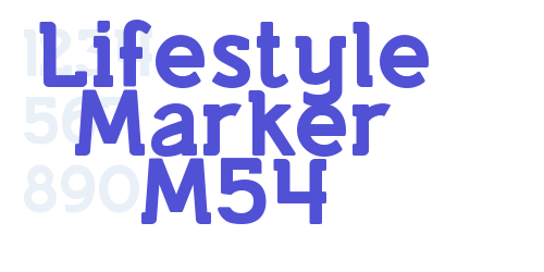 Lifestyle Marker M54-font-download