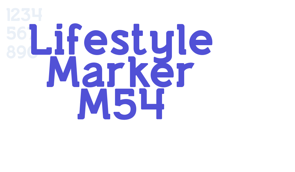 Lifestyle Marker M54-font-download