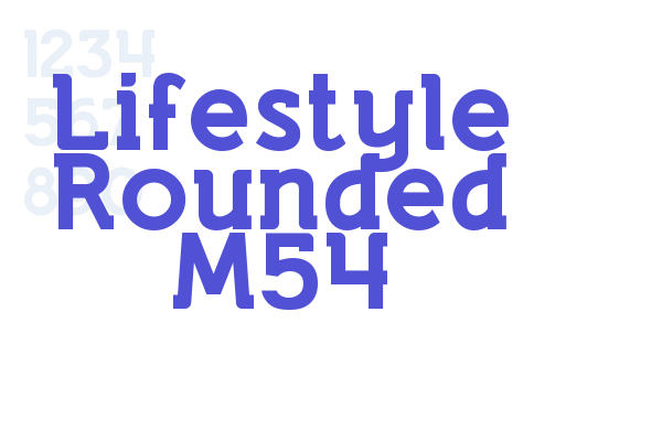 Lifestyle Rounded M54 Font Download