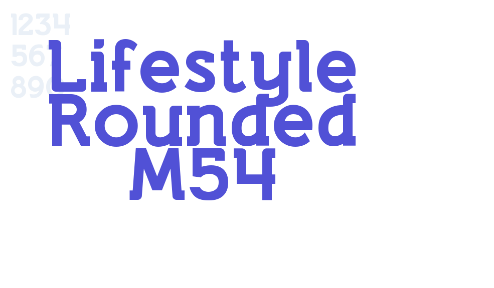 Lifestyle Rounded M54-font-download