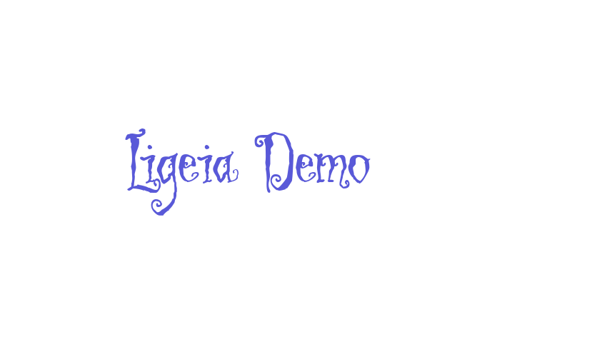 Ligeia Demo Font Download