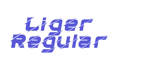 Liger Regular font free