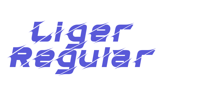 Liger Regular Font