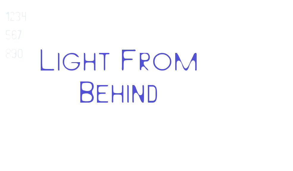 Light From Behind-font-download