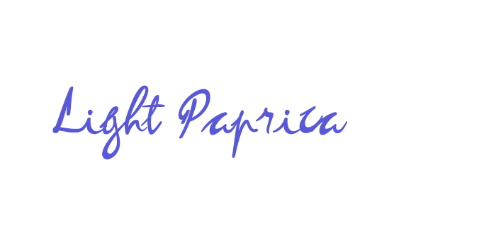 Light Paprica Font Download