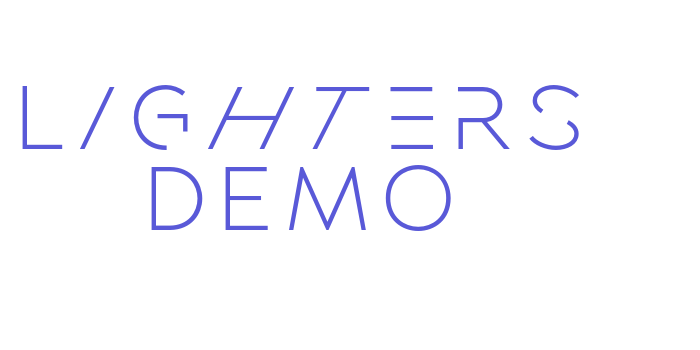 Lighters DEMO Font Download