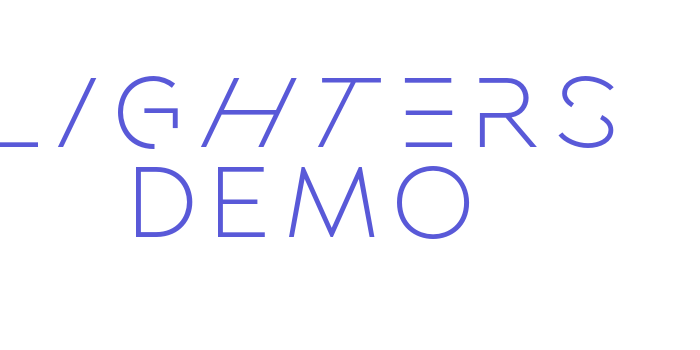 Lighters DEMO Font