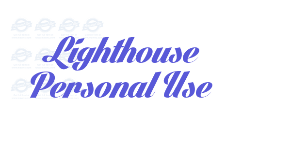 Lighthouse Personal Use font free