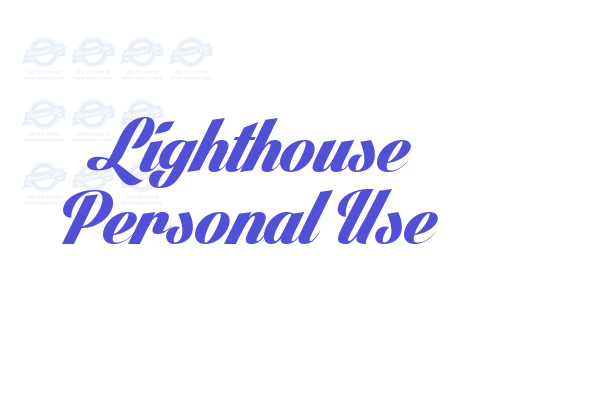 Lighthouse Personal Use Font Download