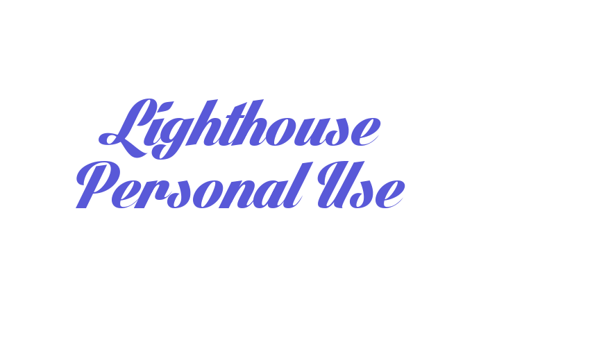 Lighthouse Personal Use Font Download