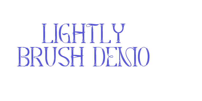 Lightly Brush Demo Font Download