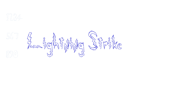 Lightning Strike font free