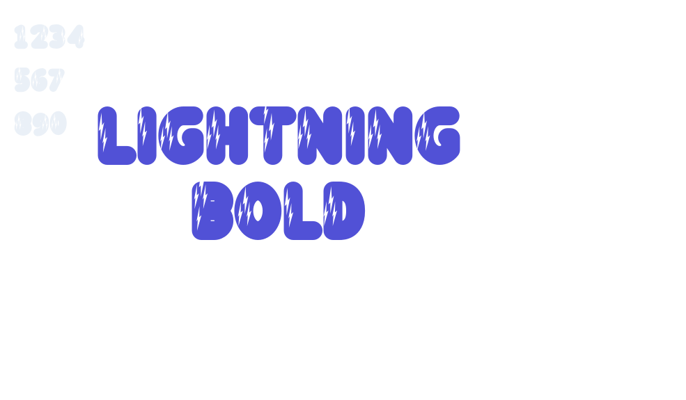 Lightning Bold-font-download