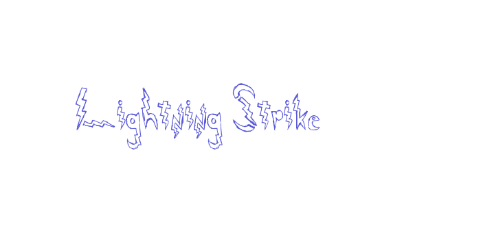 Lightning Strike Font Download