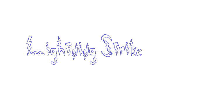 Lightning Strike Font