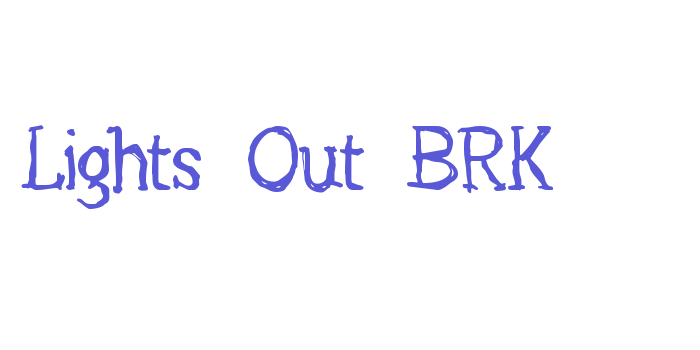 Lights Out BRK Font Download