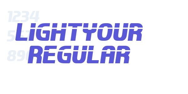 Lightyour Regular font free