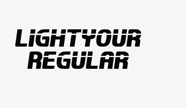 Lightyour Regular Font