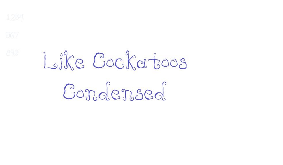 Like Cockatoos Condensed-font-download