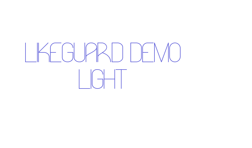 Likeguard Demo Light Font