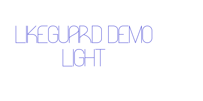 Likeguard Demo Light Font Download