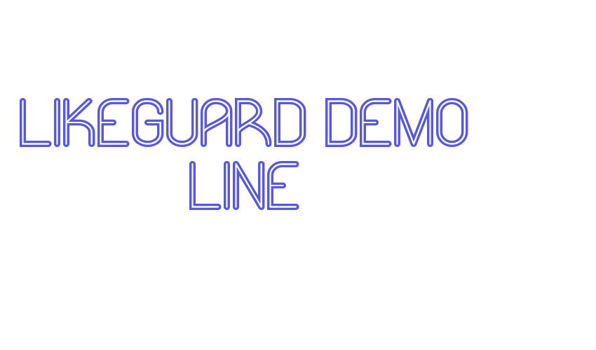 Likeguard Demo Line Font