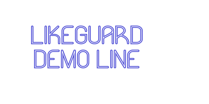 Likeguard Demo Line Font Download