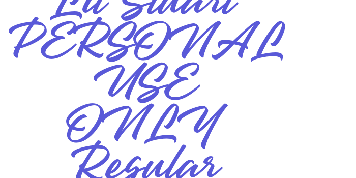 Lil Stuart PERSONAL USE ONLY Regular Font Download