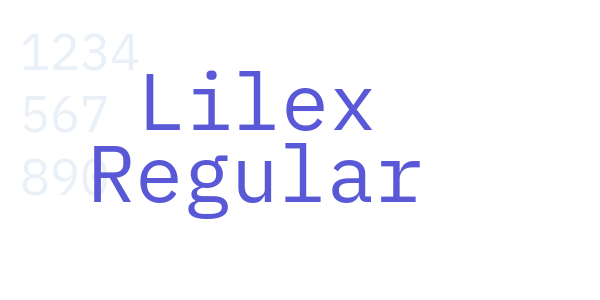 Lilex Regular font free