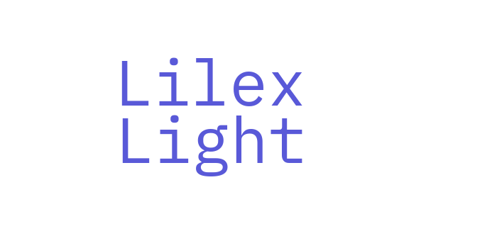 Lilex Light Font Download