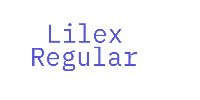 Lilex Regular Font Download