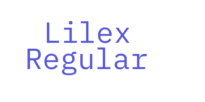 Lilex Regular Font