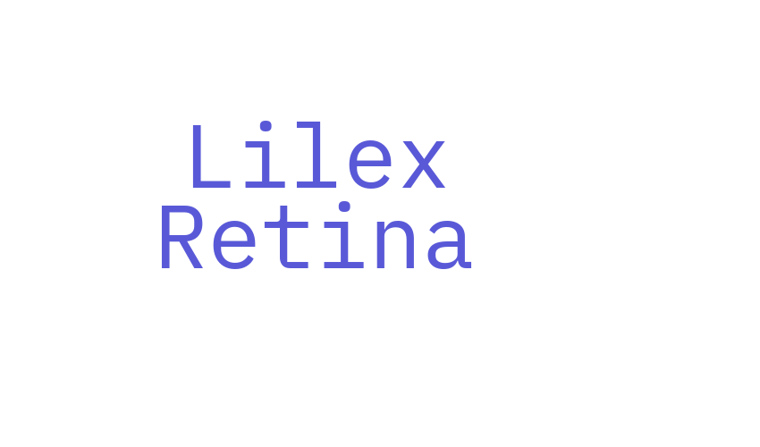 Lilex Retina Font