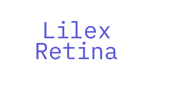 Lilex Retina Font Download