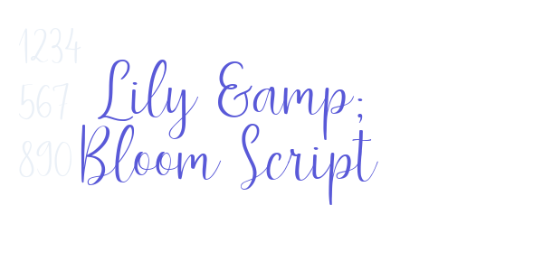 Lily & Bloom Script font