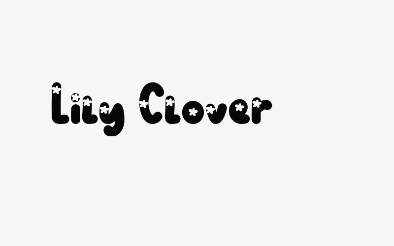 Lily Clover Font