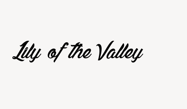 Lily of the Valley Font