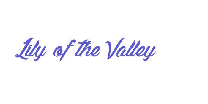 Lily of the Valley Font Download