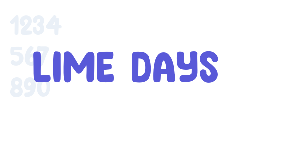 Lime Days font free