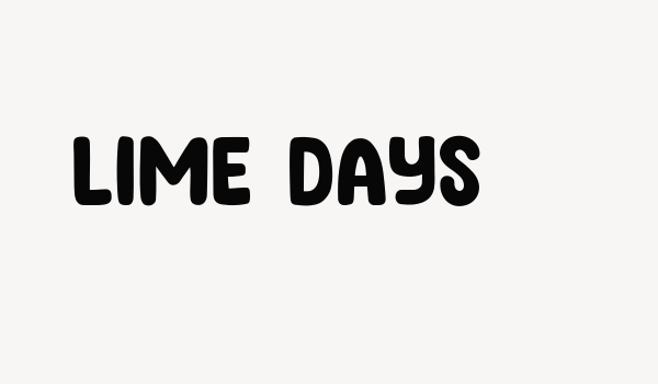 Lime Days Font