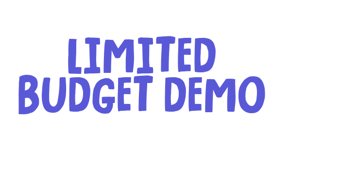 Limited Budget DEMO Font Download