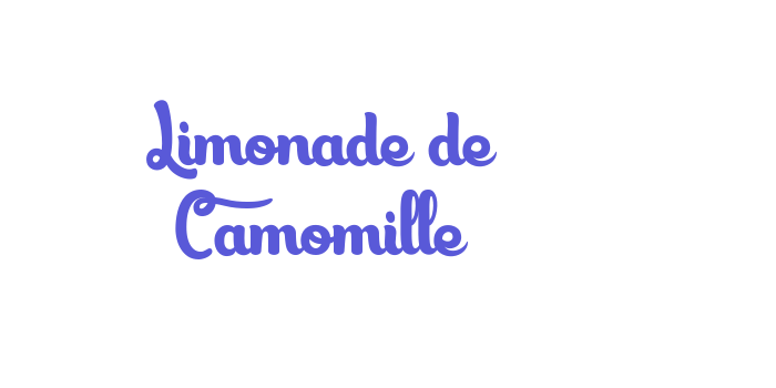 Limonade de Camomille Font Download