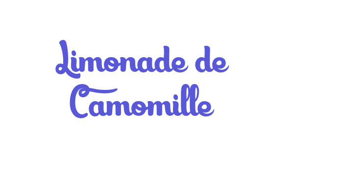 Limonade de Camomille Font