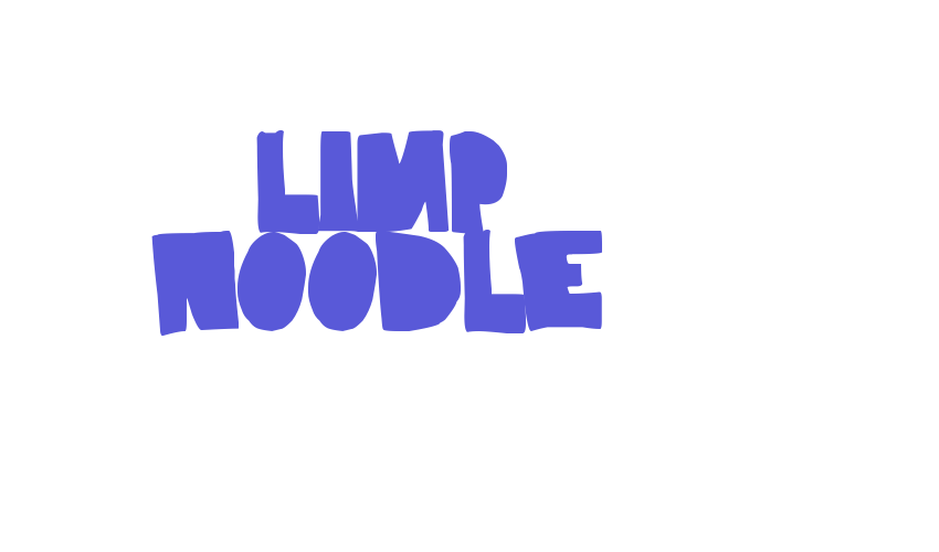 Limp Noodle Font